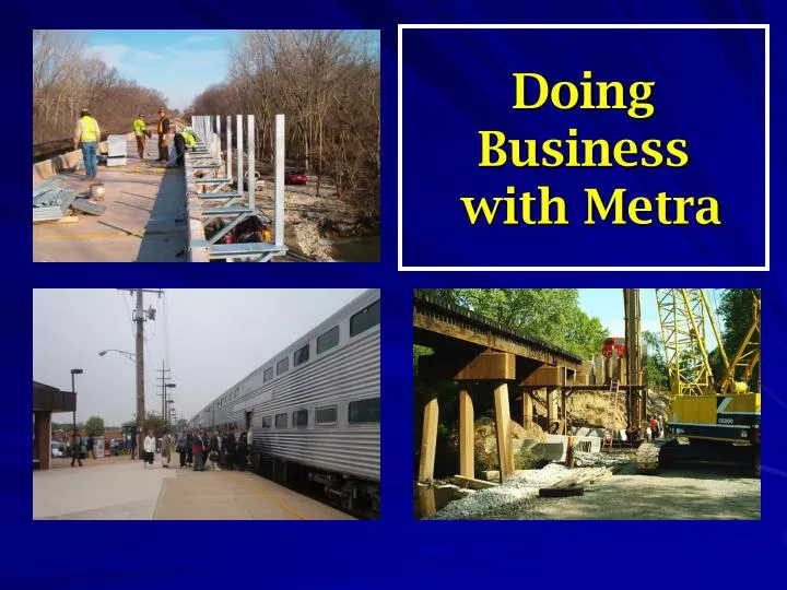 doing business with metra