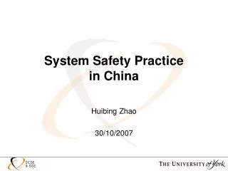 System Safety Practice in China
