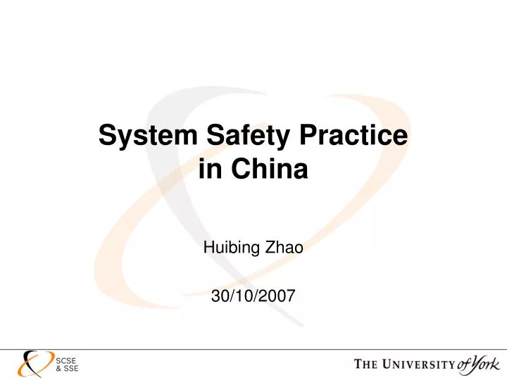 system safety practice in china