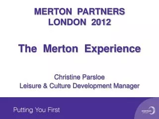 MERTON PARTNERS LONDON 2012