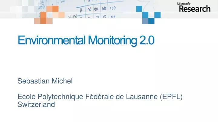 environmental monitoring 2 0