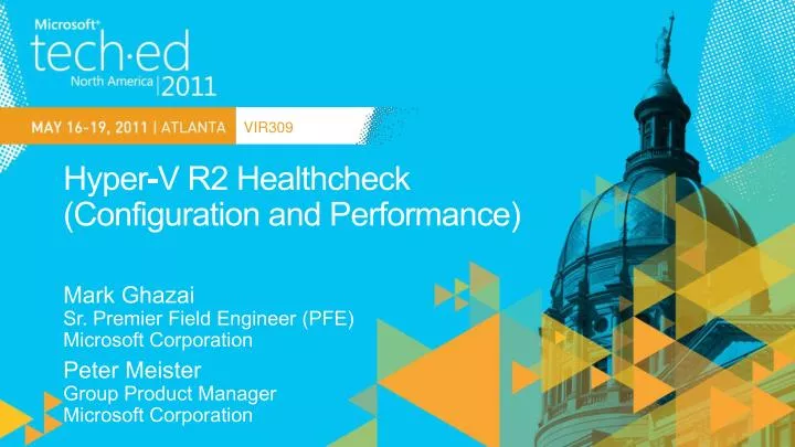 hyper v r2 healthcheck configuration and performance