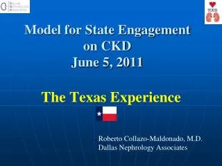 Model for State Engagement on CKD June 5, 2011