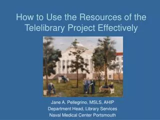 How to Use the Resources of the Telelibrary Project Effectively