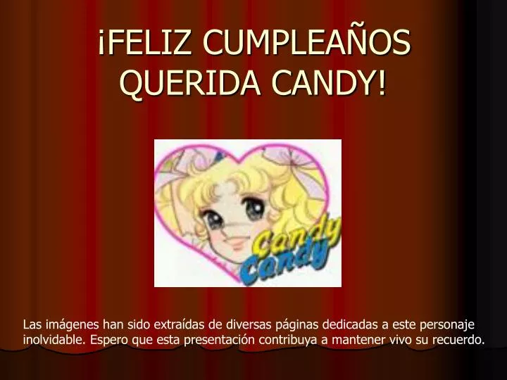 feliz cumplea os querida candy