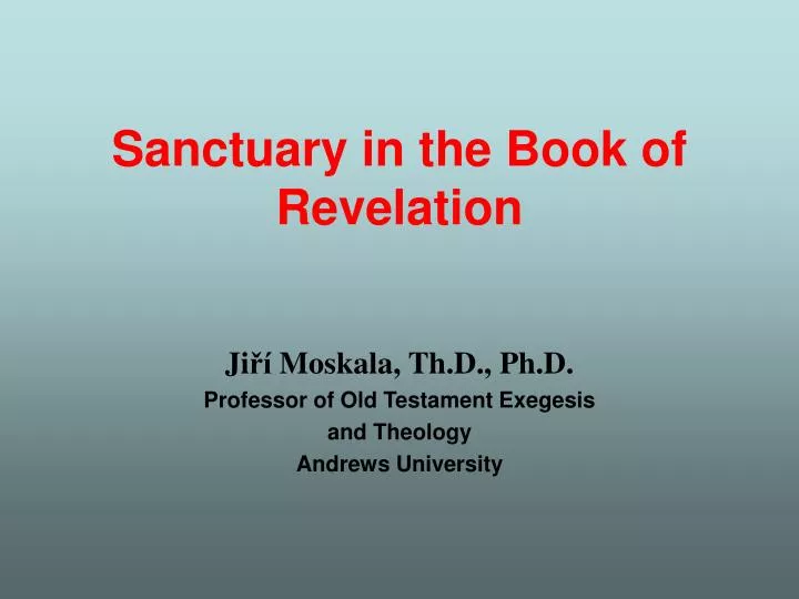 sanctuary in the book of revelation