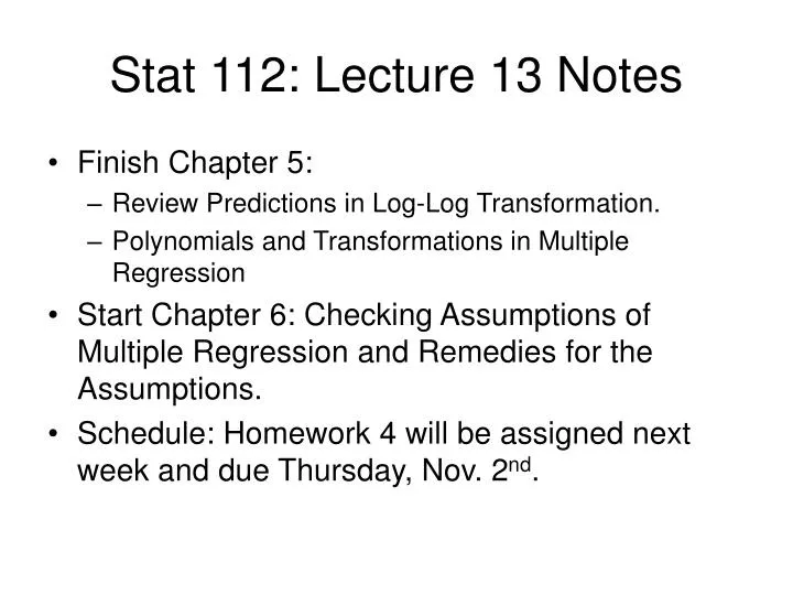 stat 112 lecture 13 notes