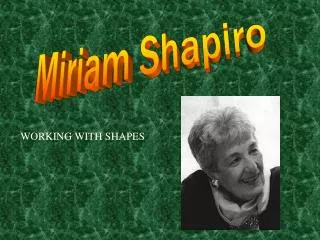 Miriam Shapiro