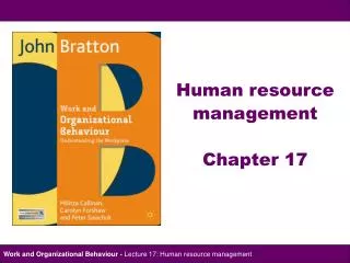 Human resource management Chapter 17
