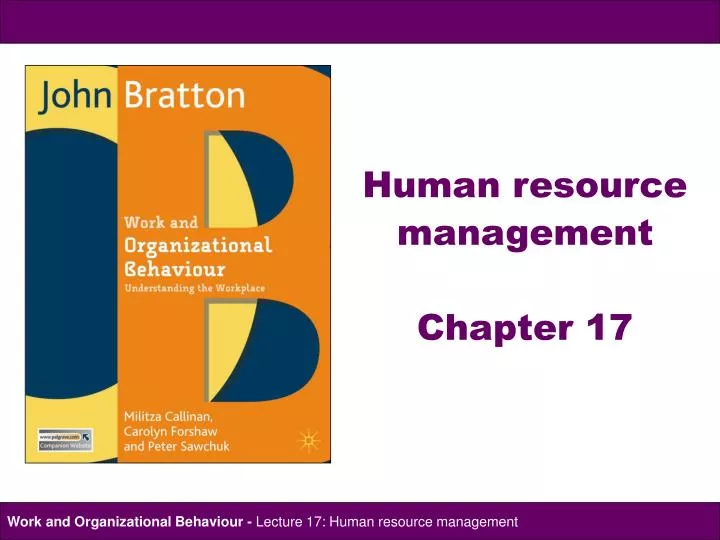 human resource management chapter 17