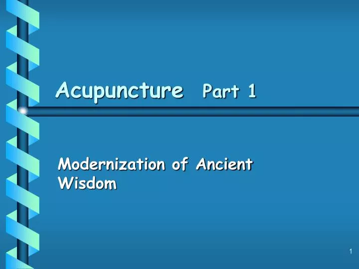 acupuncture part 1