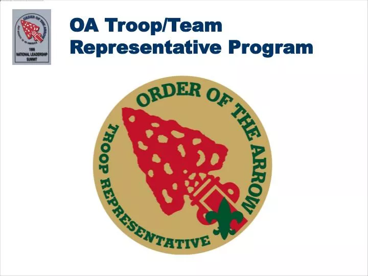 oa troop team representative program