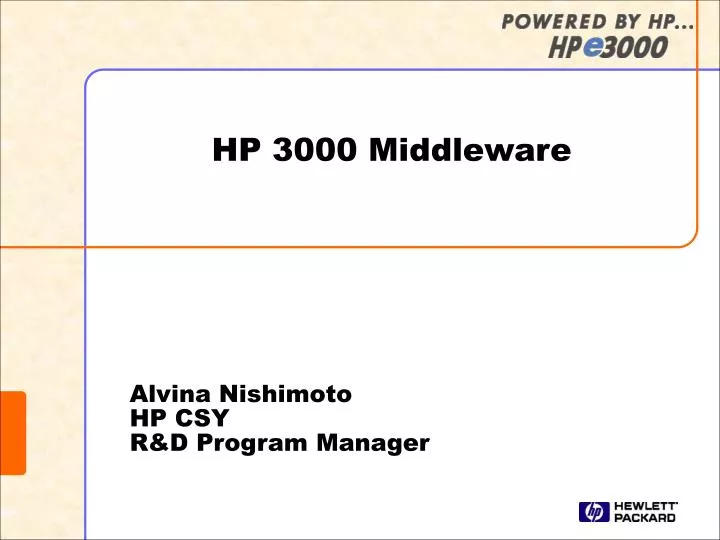 hp 3000 middleware