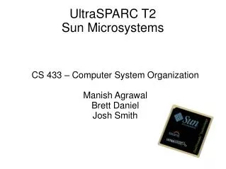 UltraSPARC T2 Sun Microsystems