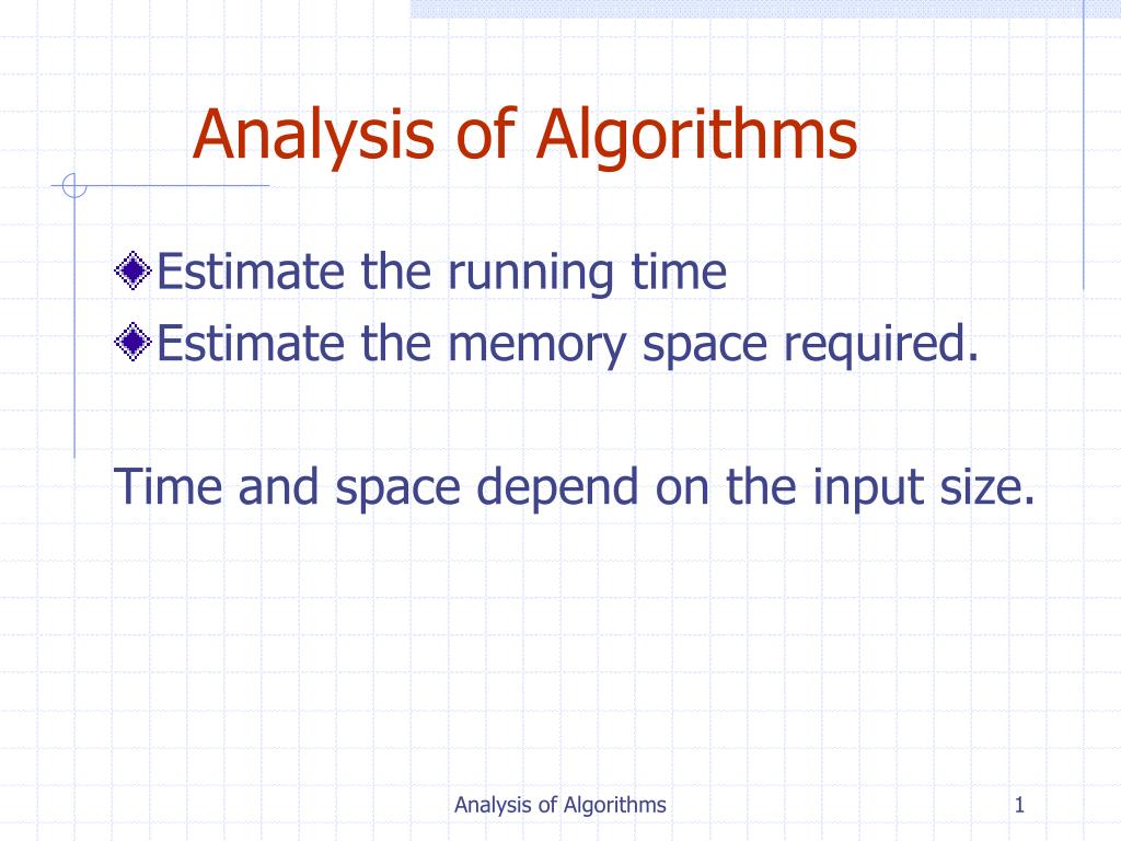 PPT - Analysis of Algorithms PowerPoint Presentation, free download ...