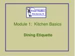 Module 1: Kitchen Basics - slide 1
