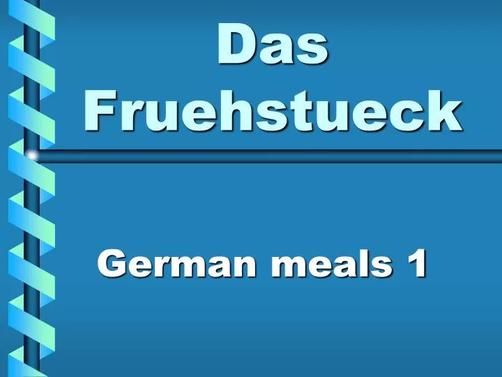 das fruehstueck