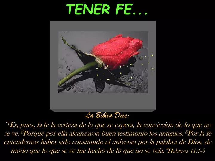 tener fe