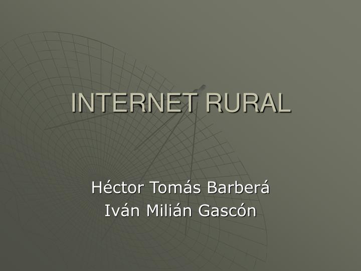 internet rural