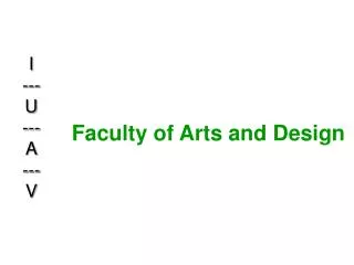 Faculty of Arts and Design