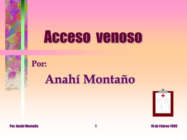 acceso venoso