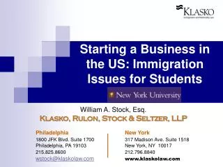 Starting a Business in the US: Immigration Issues for Students