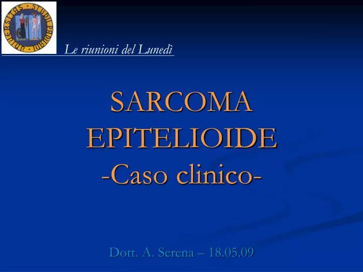 sarcoma epitelioide caso clinico