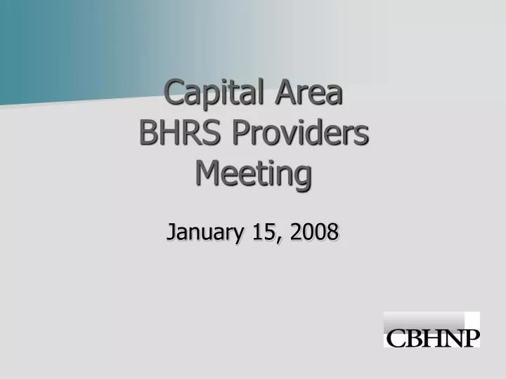 capital area bhrs providers meeting