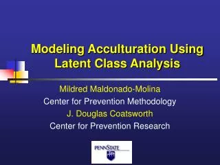 Modeling Acculturation Using Latent Class Analysis
