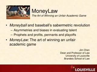MoneyLaw The Art of Winning an Unfair Academic Game
