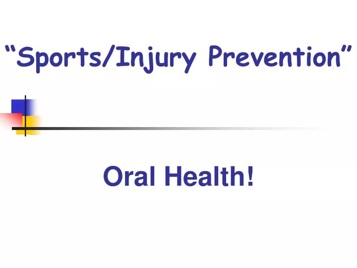 sports injury prevention