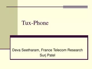 Tux-Phone