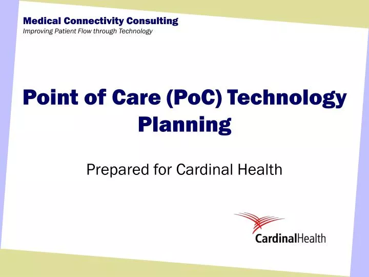 point of care poc technology planning