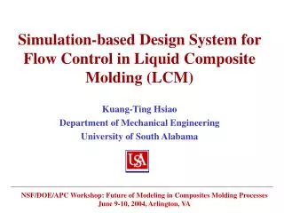 Simulation-based Design System for Flow Control in Liquid Composite Molding (LCM)
