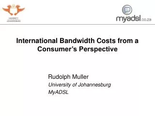 International Bandwidth Costs from a Consumer’s Perspective