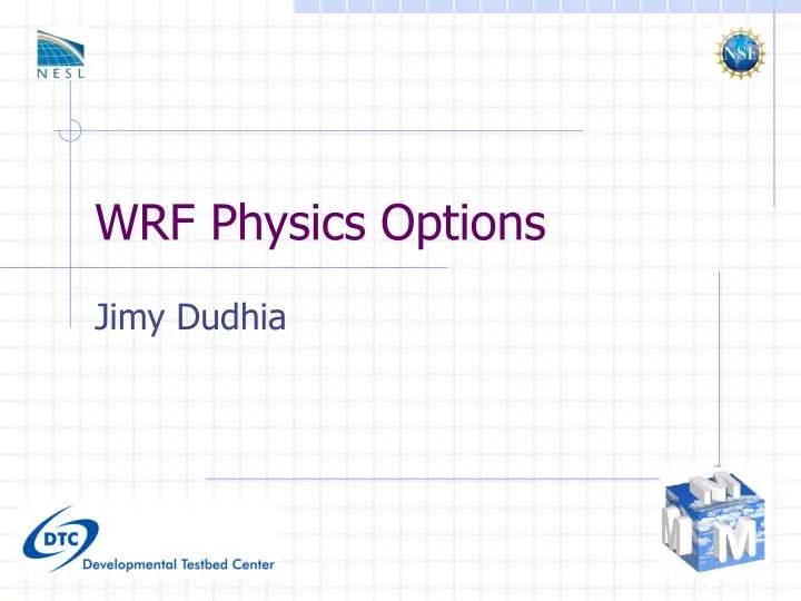 wrf physics options