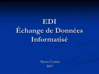 edi change de donn es informatis