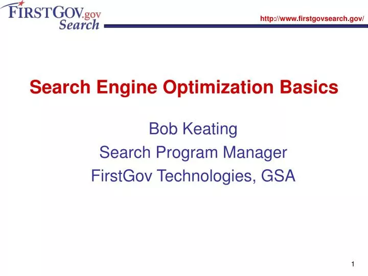 search engine optimization basics