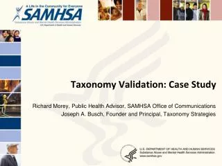 Taxonomy Validation: Case Study