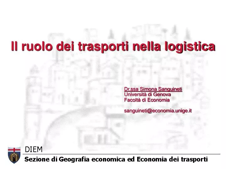 il ruolo dei trasporti nella logistica