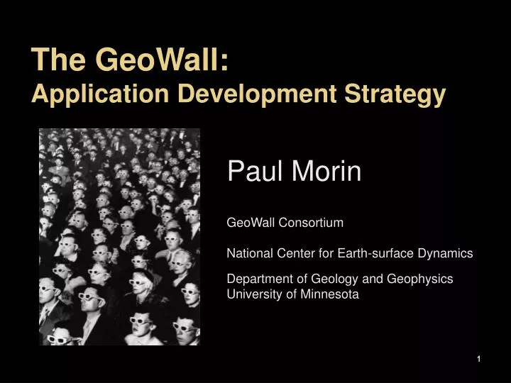 the geowall application development strategy