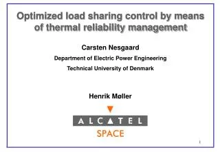 Optimized load sharing control by means of thermal reliability management