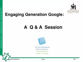 Engaging Generation Google: