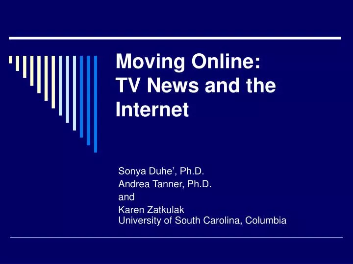 moving online tv news and the internet
