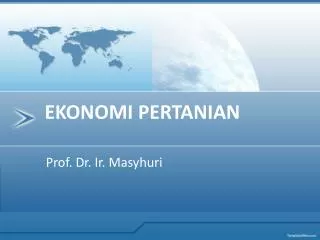 Prof. Dr. Ir. Masyhuri