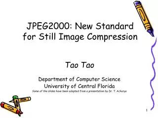 JPEG2000: New Standard for Still Image Compression