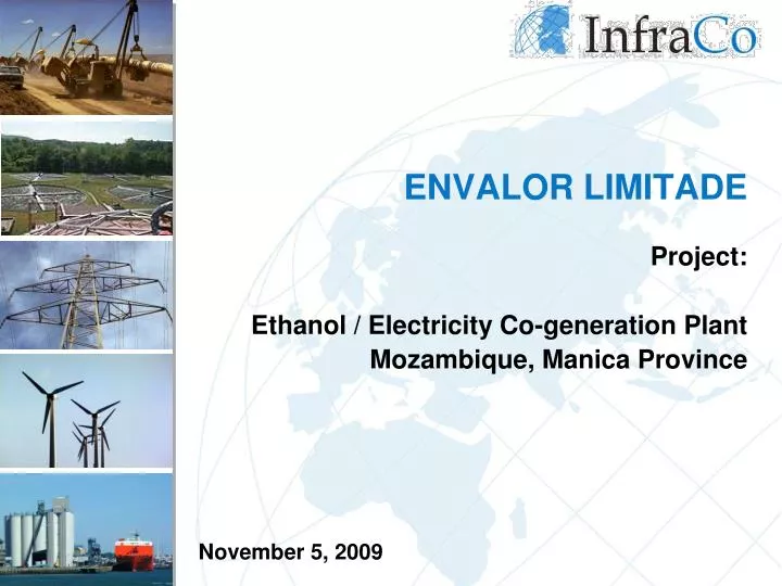 envalor limitade project ethanol electricity co generation plant mozambique manica province