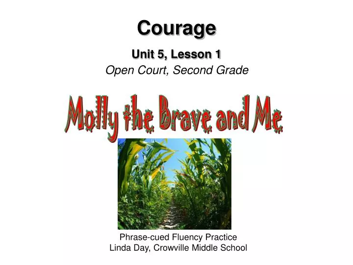 courage unit 5 lesson 1 open court second grade