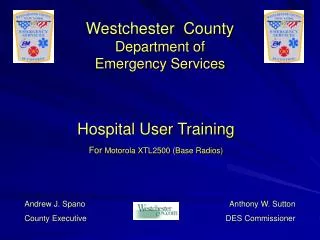 Westchester County Department of Emergency Services
