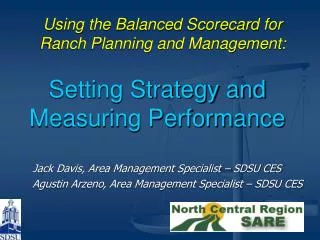 Setting Strategy and Measuring Performance